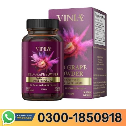 Vinia Red Grape Powder 120 Capsules Price In Pakistan