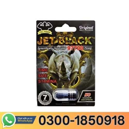 Jet Black 97700 Rhino Max Original Sexual Enhancement Tablet In Pakistan
