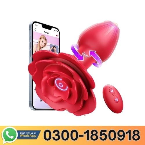 9 Vibration Modes Remote Control Rose Butt Plug In Pakistan