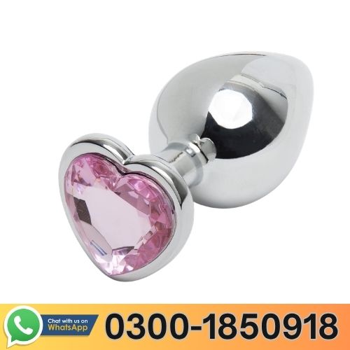 Heart Shaped Metal Anal Plug In Pakistan