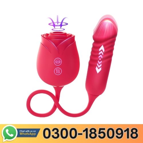 Rose Sex Toy with Thrusting G Spot Vibrators In Pakistan