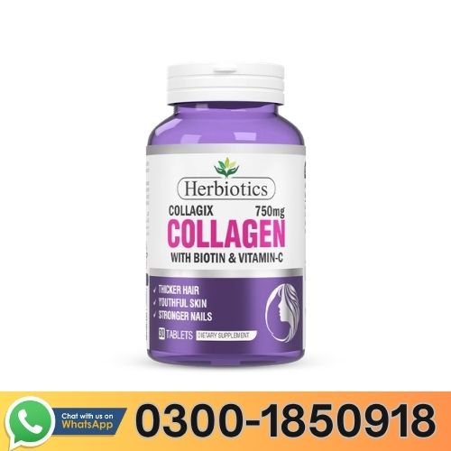 Herbiotics Collagix Collagen 750mg Tablets In Pakistan