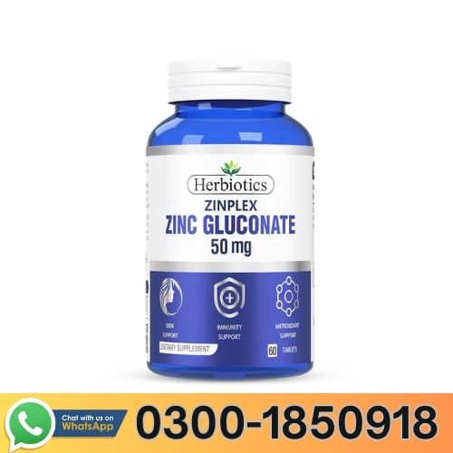 Herbiotics Zinplex Zinc Gluconate 50mg Tablets In Pakistan