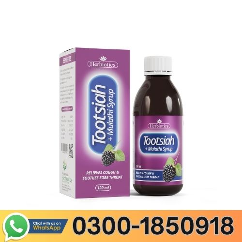 Herbiotics Toot Siah+Mulathi Syrup In Pakistan