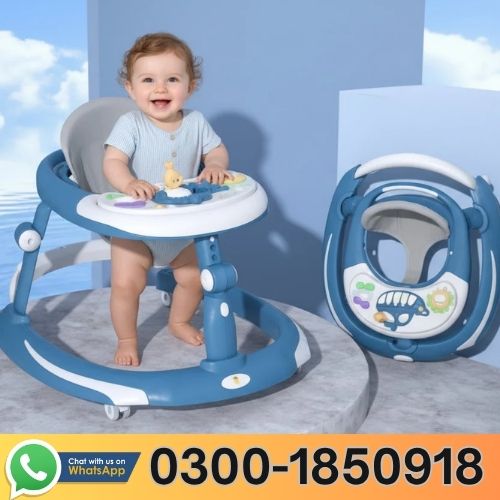 Multifunctional Baby Walker Round Shaped 618 Sea Green In Pakistan