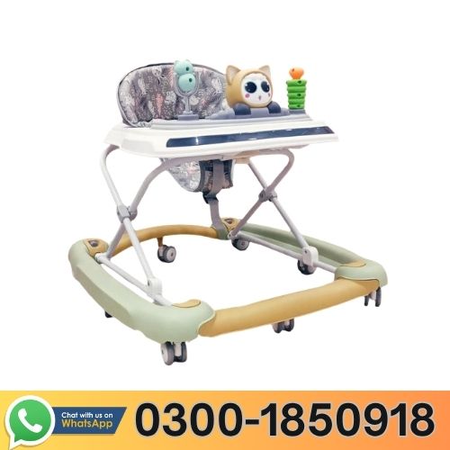 2 in 1 Cartoon Face Baby Walker In Pakistan
